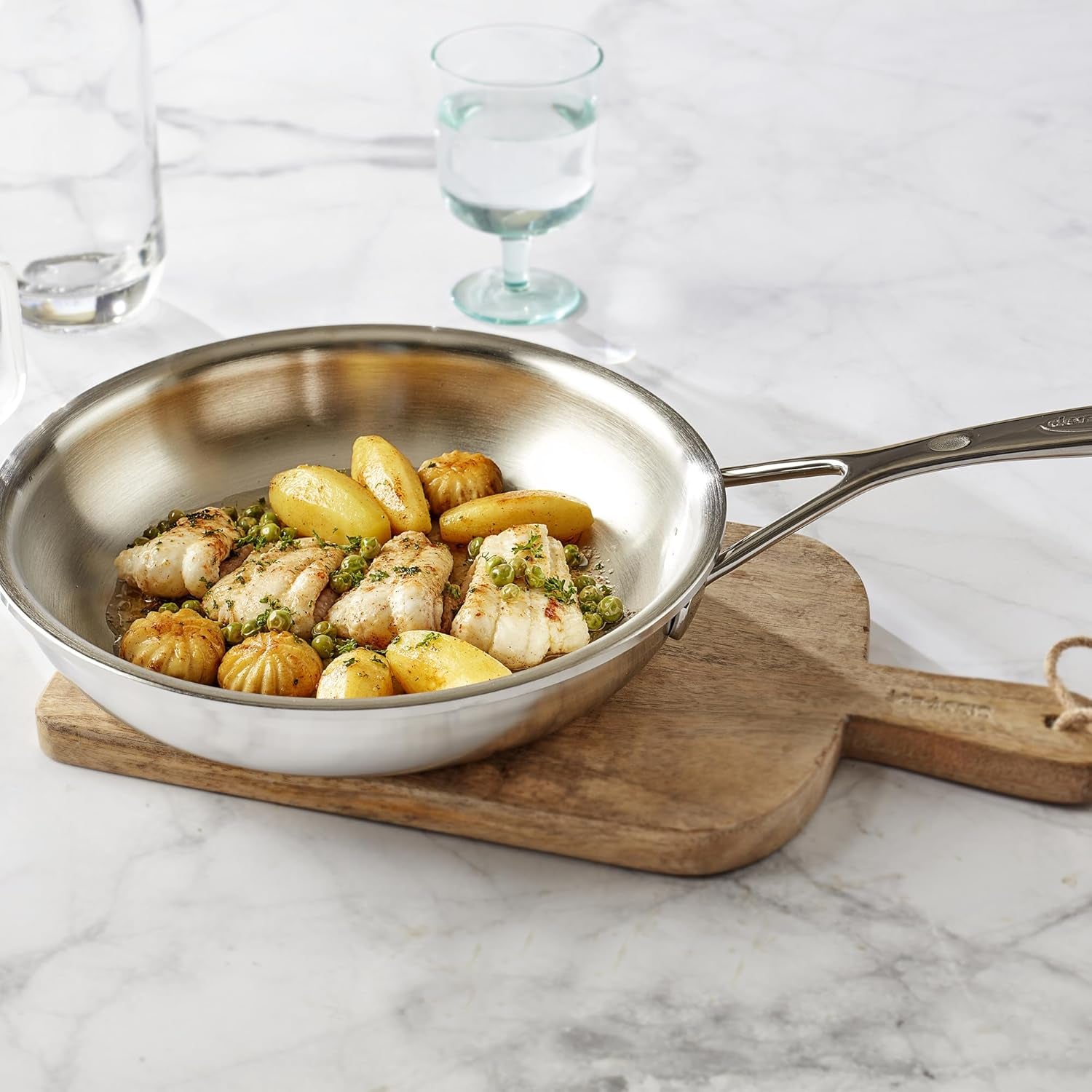 Demeyere 1523 Atlantis Proline 9.4-inch Stainless Steel Fry Pan