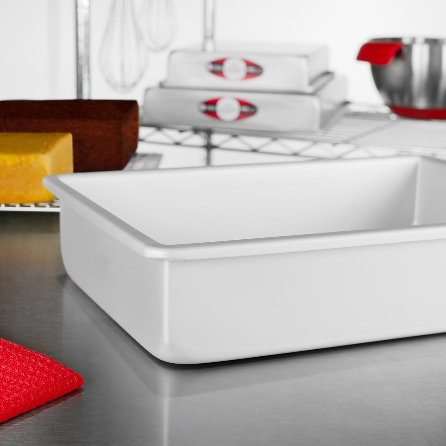 Fat Daddio's POB-9133 Anodized Aluminum Sheet Cake Pan, 9 x 13 x 3 Inc