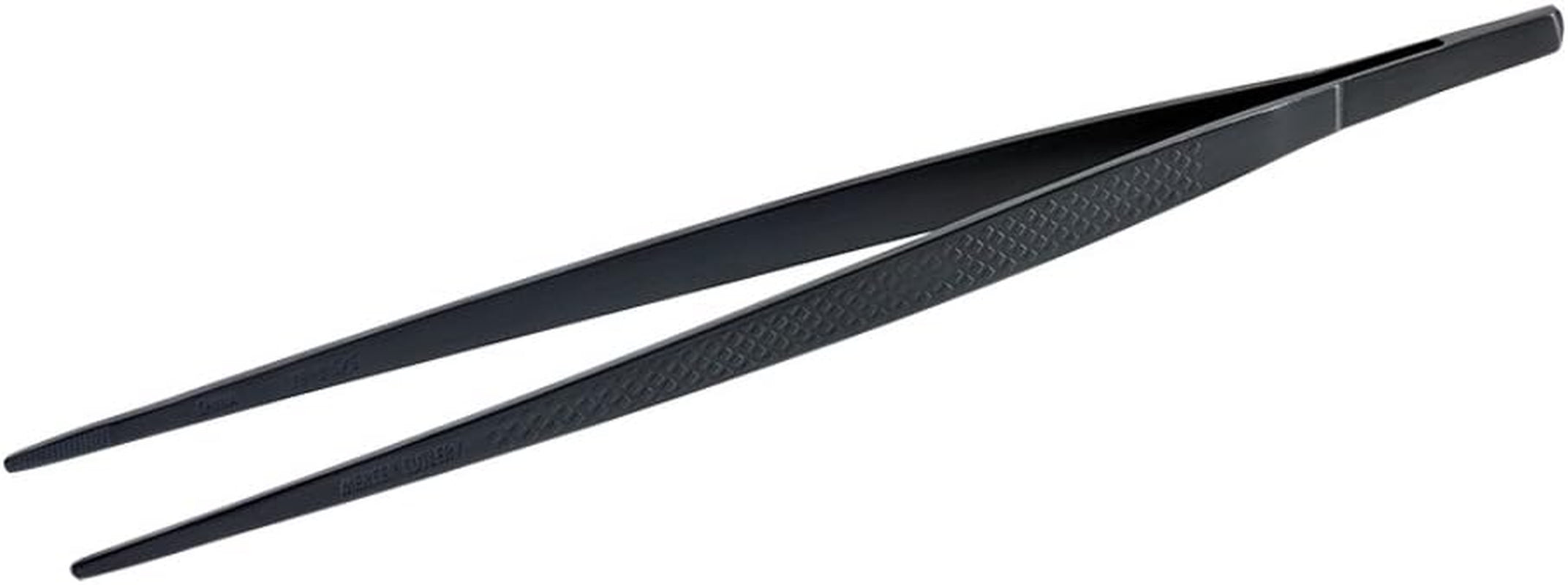 Mercer Culinary 18-8 Stainless Steel Chef Plating Tongs, Curved Fine T
