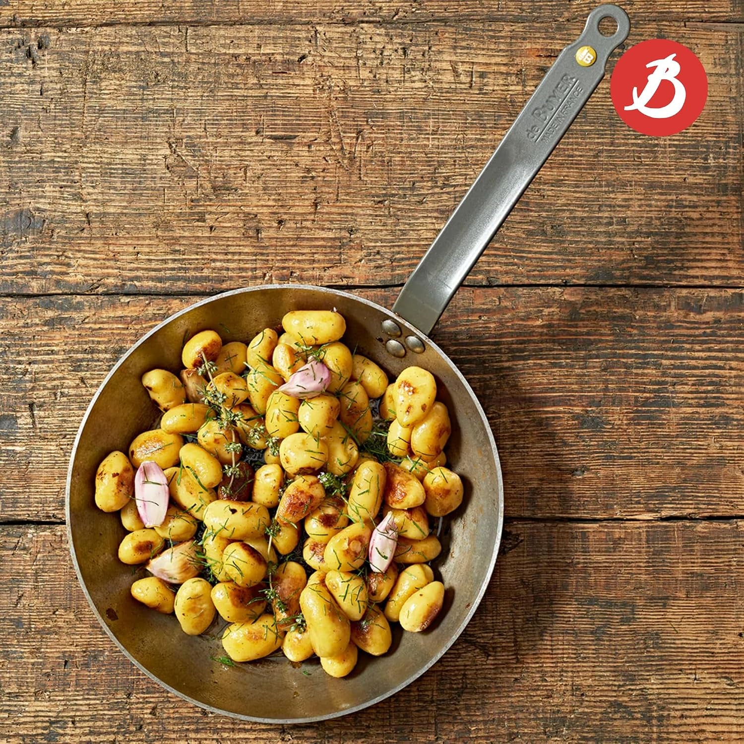 de Buyer Carbone Plus 10.25-Inch Carbon Steel Fry Pan