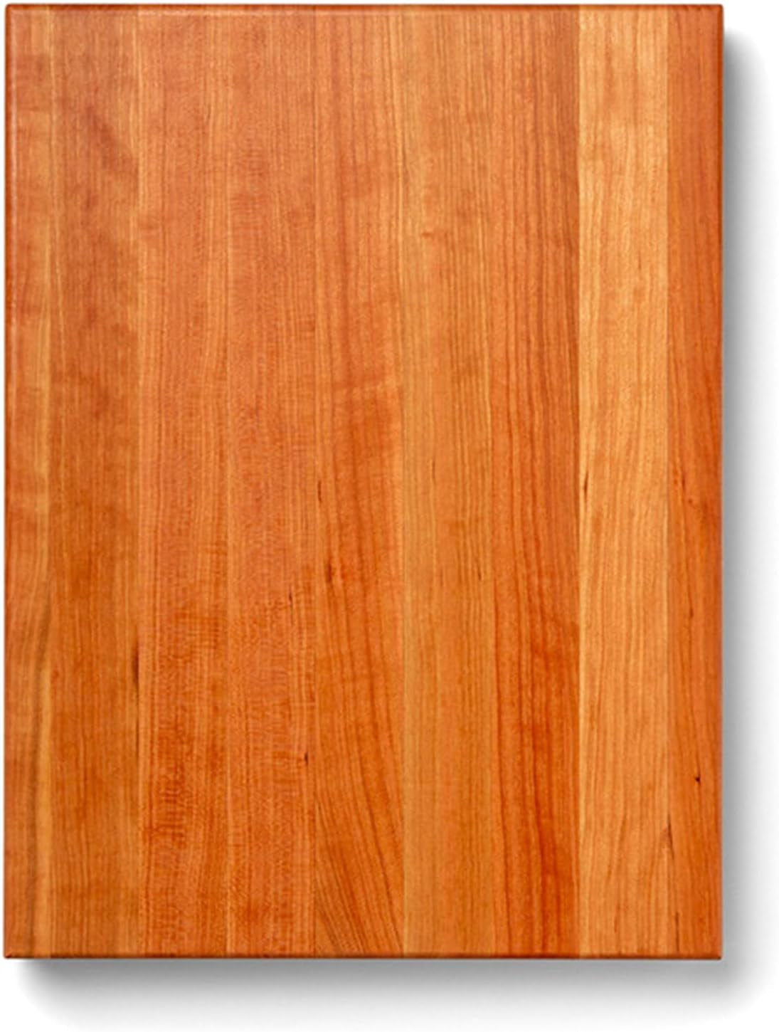 John Boos Handle Boards Series Rectangular Wooden Maple Cutting Board 24”x18” – 2.25” Thick, 30-lb Reversible Butcher Block with Juice Groove, Edge-Grain & Metal Handles