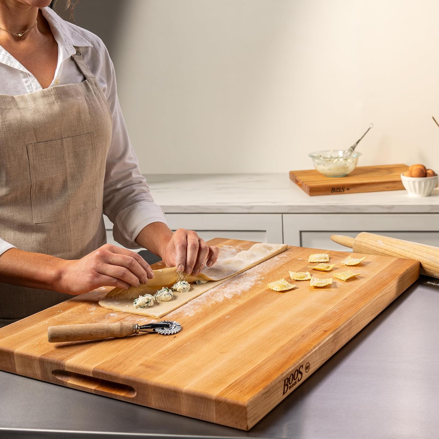 Premium Maple Edge Grain Cutting Board 24 x 18