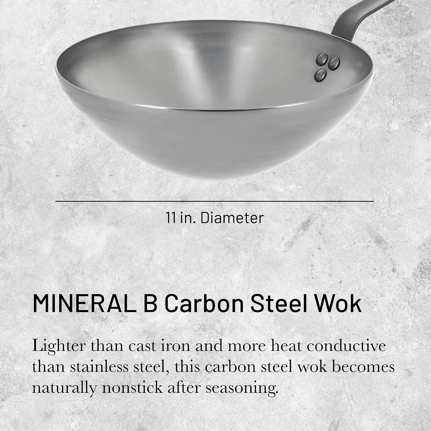 de Buyer Carbon Steel Wok 5618.28