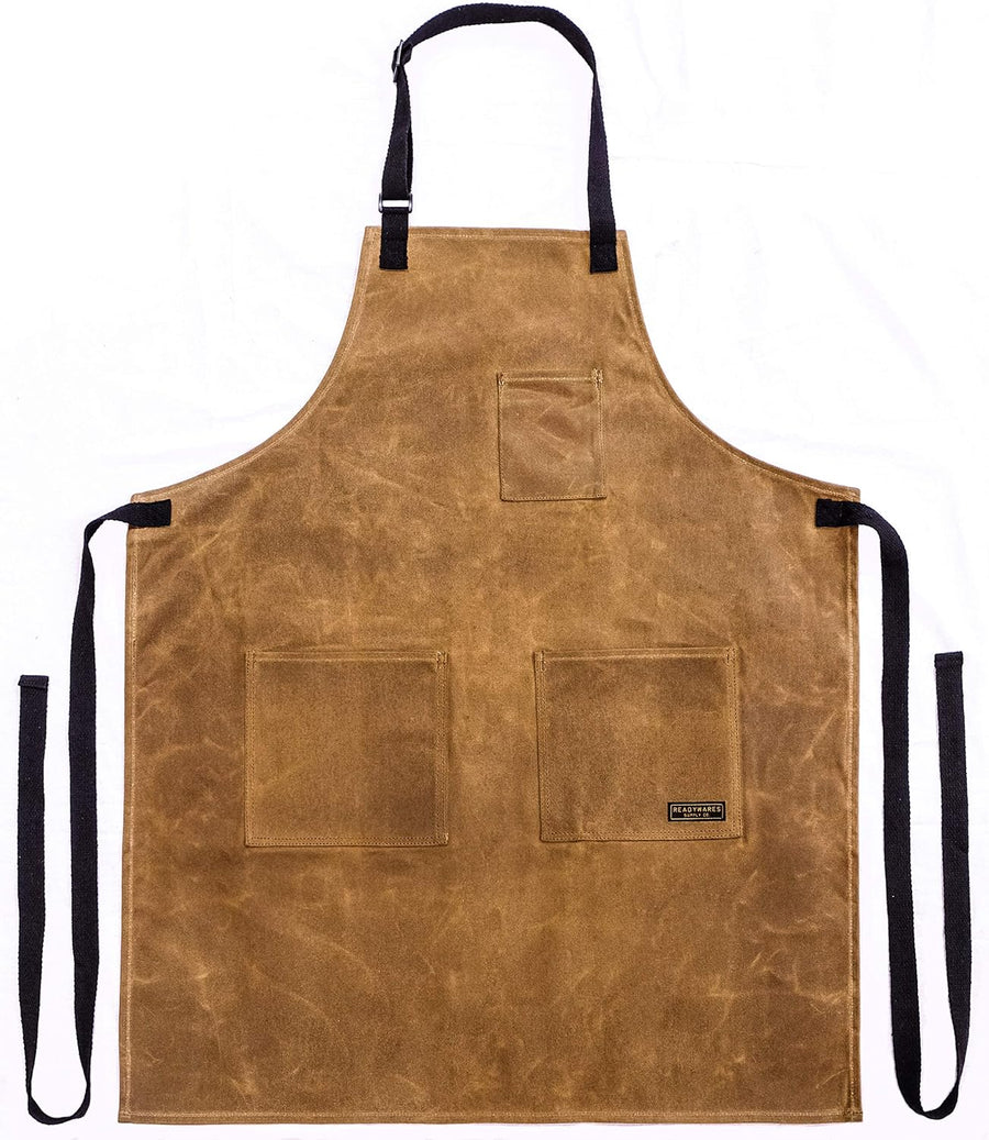 Utility Apron | Heavy Duty Grilling Chef Apron for Men and Women, Durable Waxed Canvas Cooking Apron Built Tough for the Grill, Kitchen, or Campfire, Versatile and Built to Last