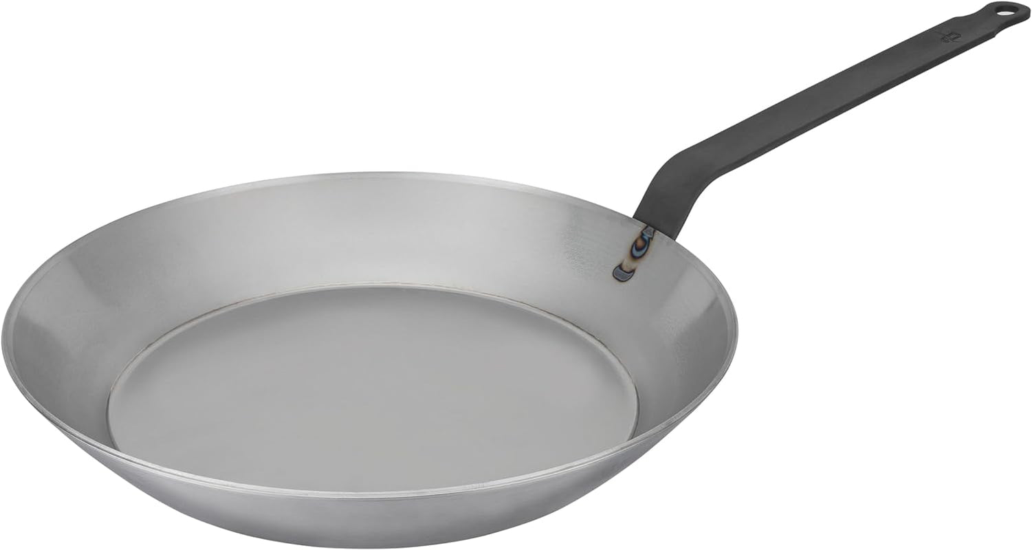 Bourgeat Black Carbon Steel Frying Pan, 10 1/8"