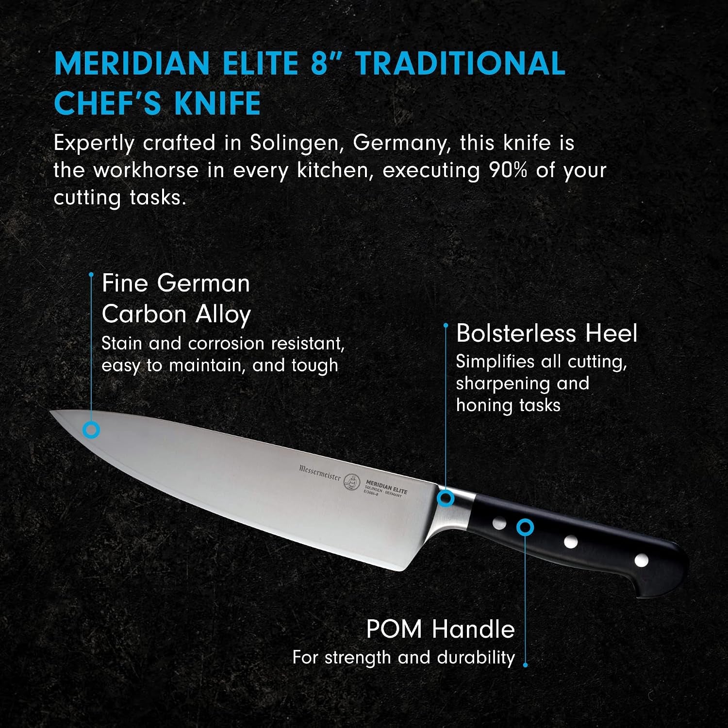 Messermeister Meridian Elite 8-Inch Chef's Knife