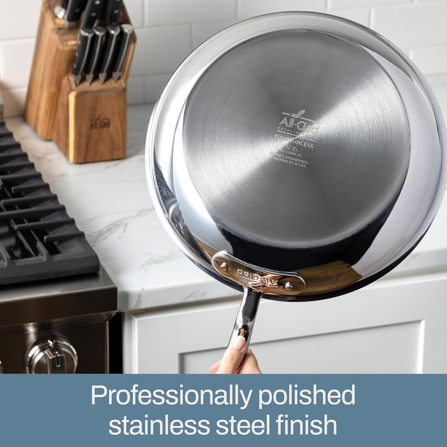 All-Clad D3® Stainless Steel 12 Inch Frying Pan