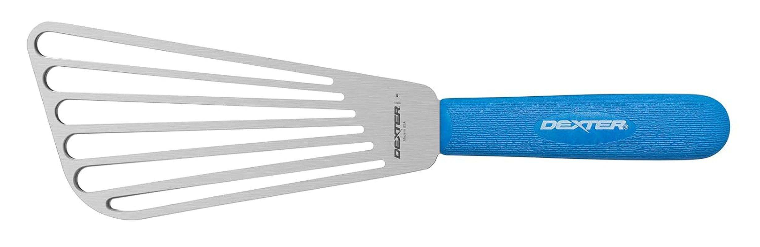 Dexter-Russell Outdoors High Heat Slotted Fish Turner 6½" × 3" Blue