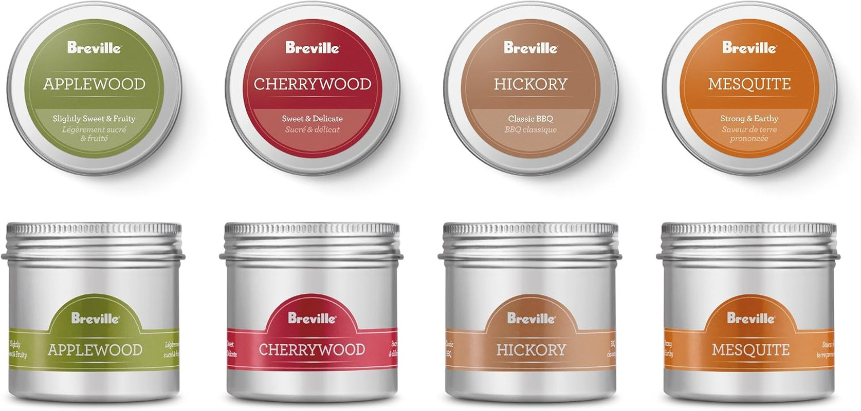 Breville Commercial BSM600AWC Wood Chip Kit for Smoking Gun Pro, 4 Pie