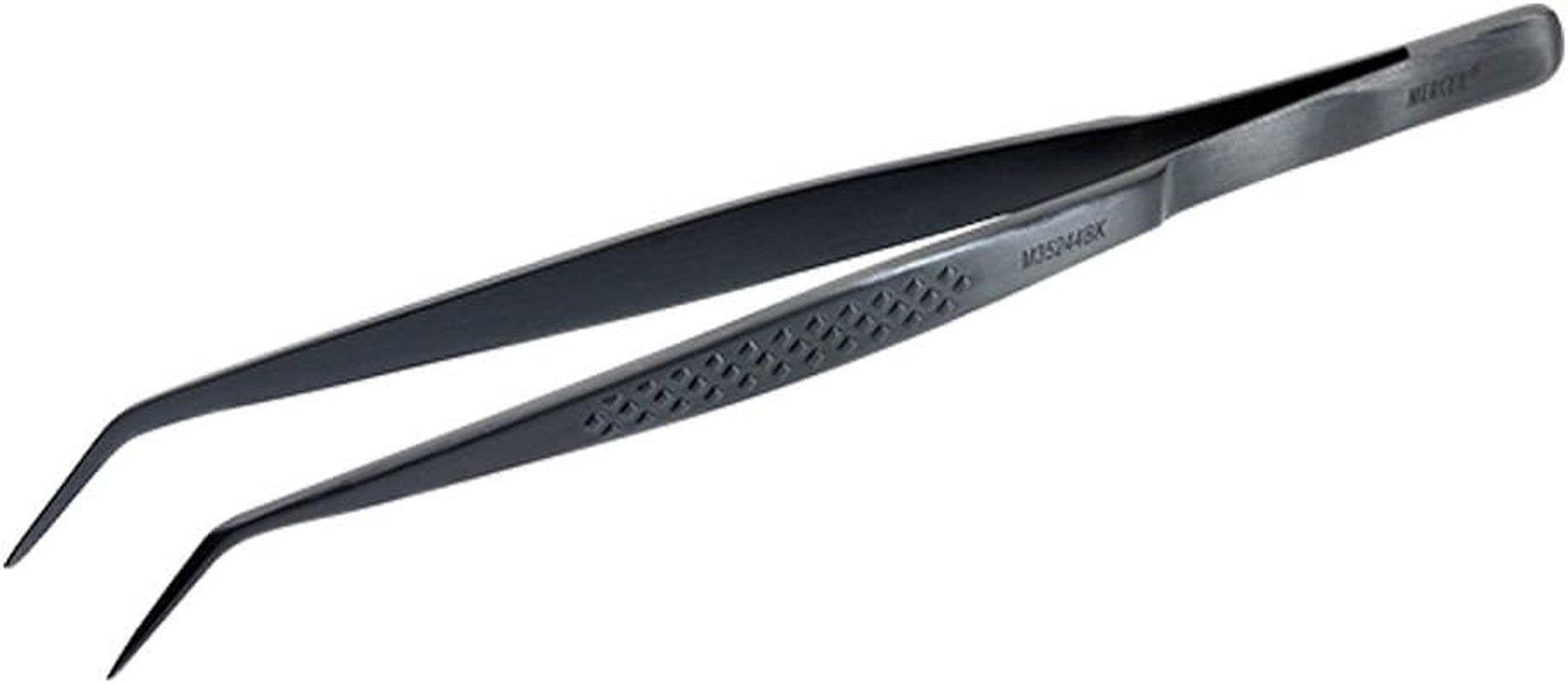 Mercer Culinary 18-8 Stainless Steel Chef Plating Tongs, Curved Fine T