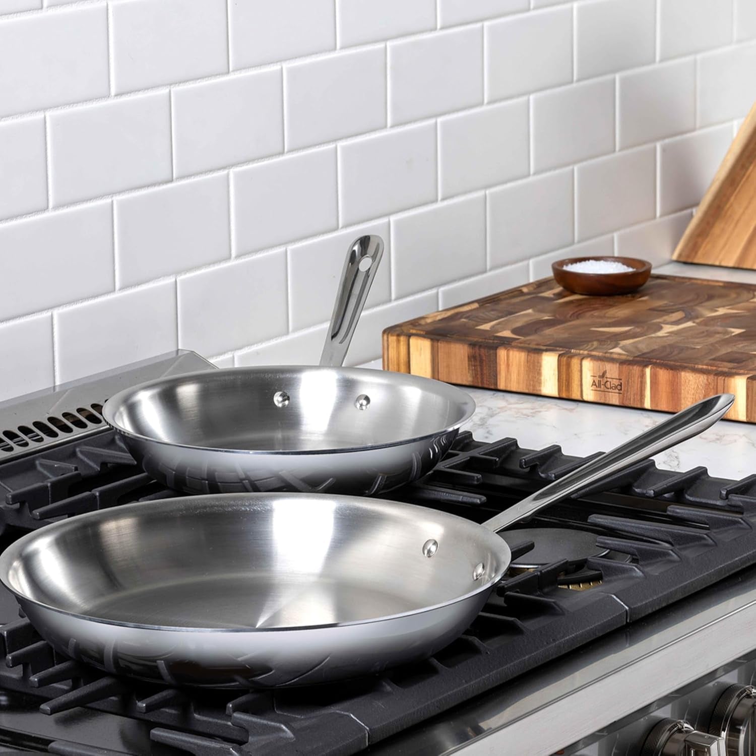 All-Clad D3® Stainless Steel 10" & 12" Frying Pans Set