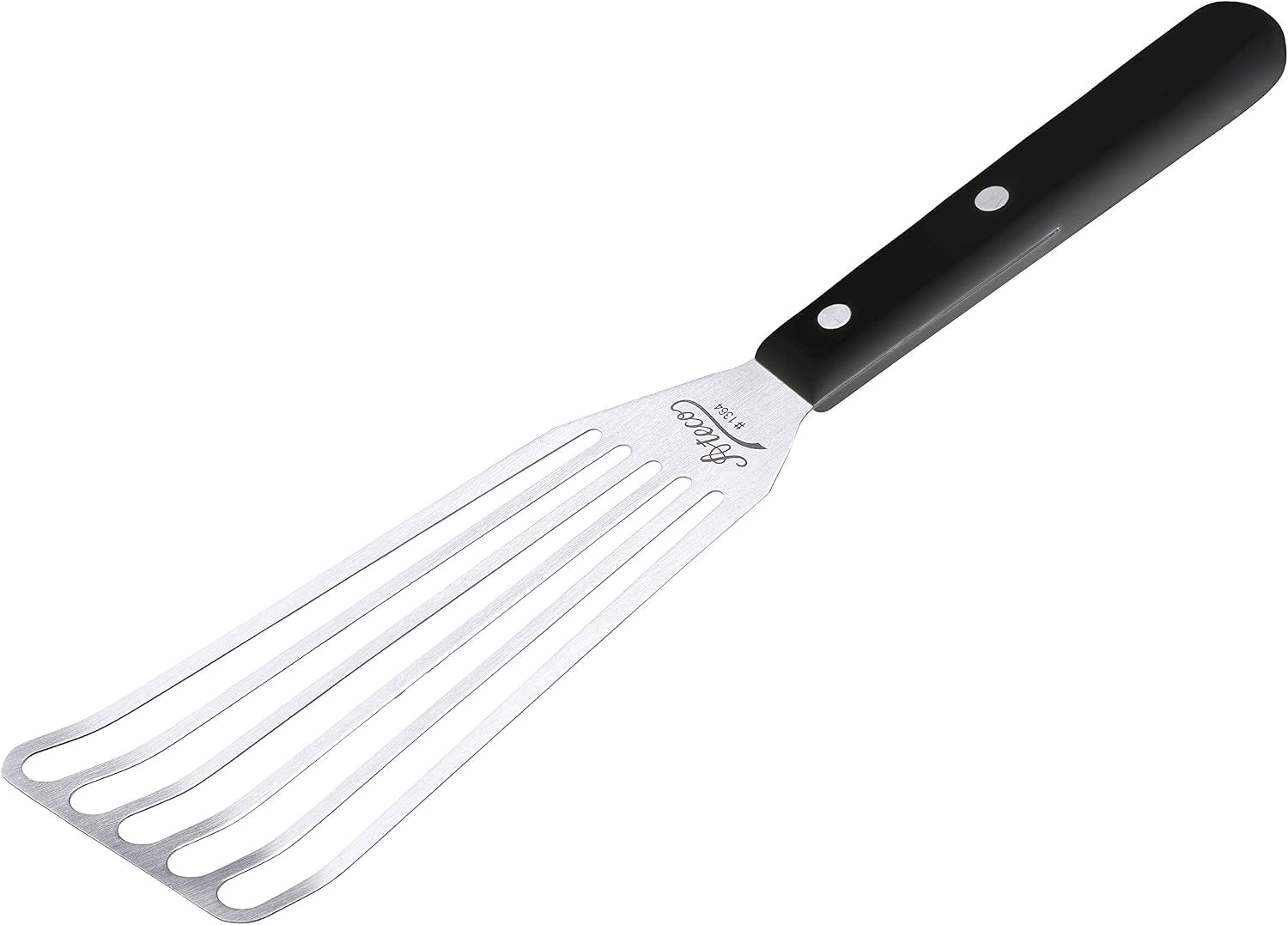 Ateco Slotted Spatula with 6 by 3-Inch Stainless Steel Blade, Plastic