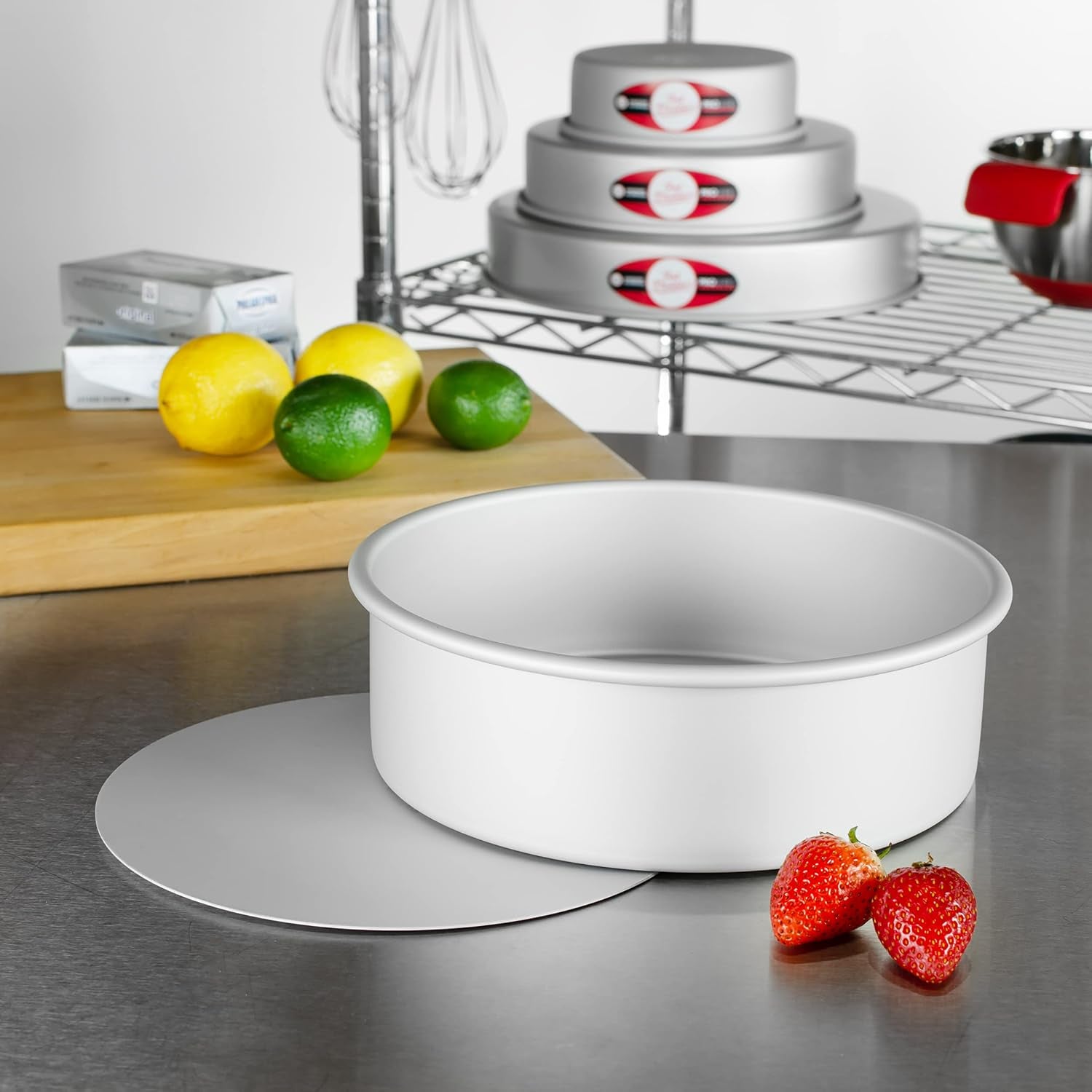 Fat Daddio's PCC-93 Anodized Aluminum Round Cheesecake Pan, 9 x 3 Inch