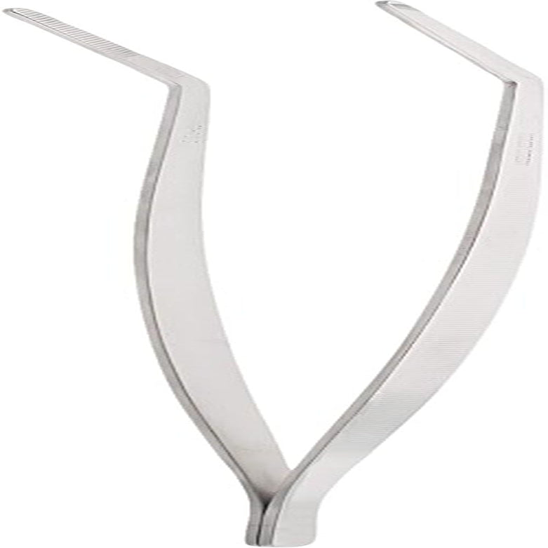 Mercer Culinary 18-8 Stainless Steel Chef Plating Tongs Curved Tip 6-1/8 Inch