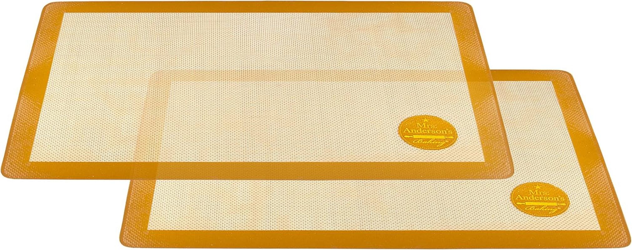 Mrs. Anderson's Baking Non-Stick Silicone Baking Mat - Reusable Oven Liner & Pastry Mat - For Breads, Cookies, Roasting & More - Baker’s Essentials - Heat-Resistant to 480°F - Toaster Oven Baking Mat