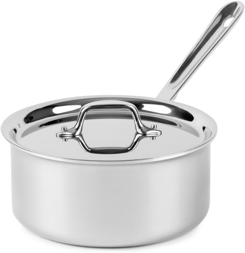 All-Clad D3 Stainless Steel 3 Quart Sauce Pan with Lid