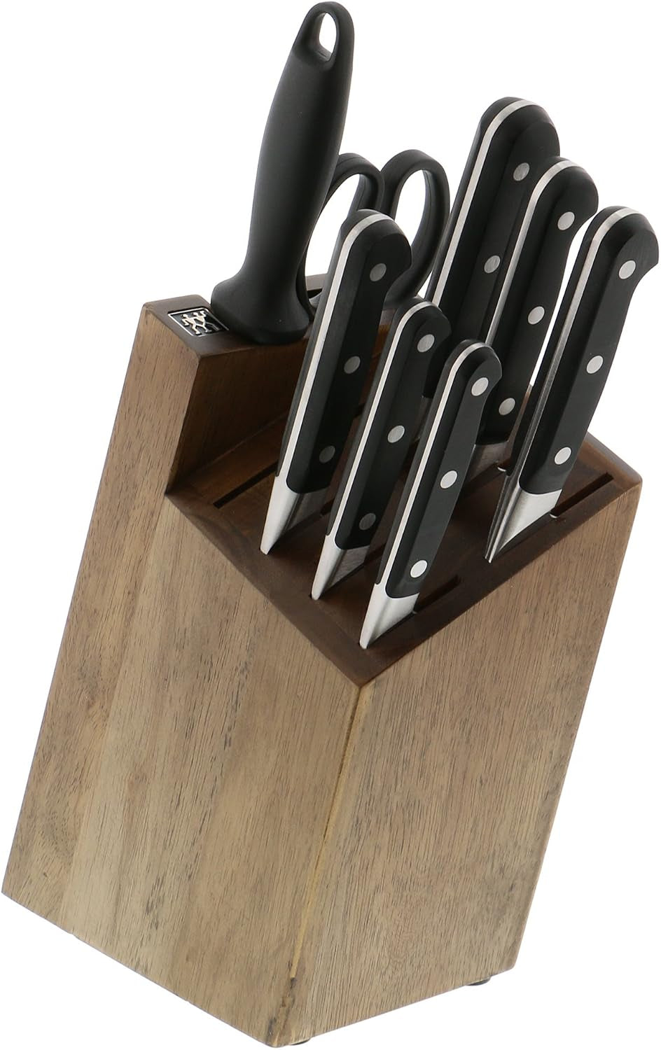 ZWILLING Pro 9-Piece Razor-Sharp German Knife Block Set, Made in Compa