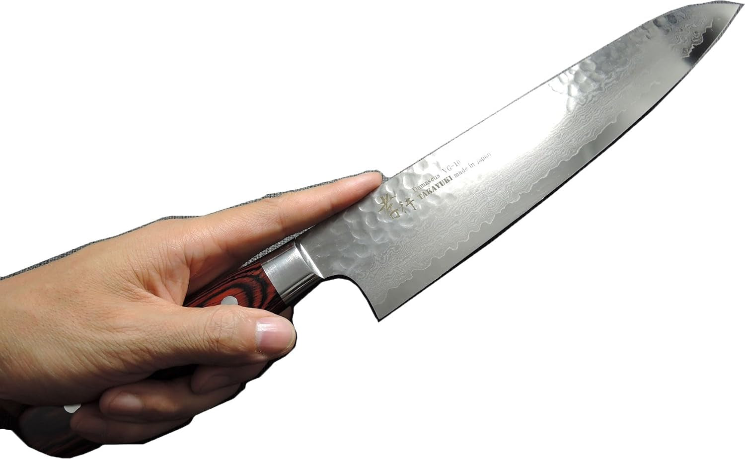 Sakai Takayuki Hammered Damascus 33 Layer Vg-10 Japanese 07396 Gyuto 2