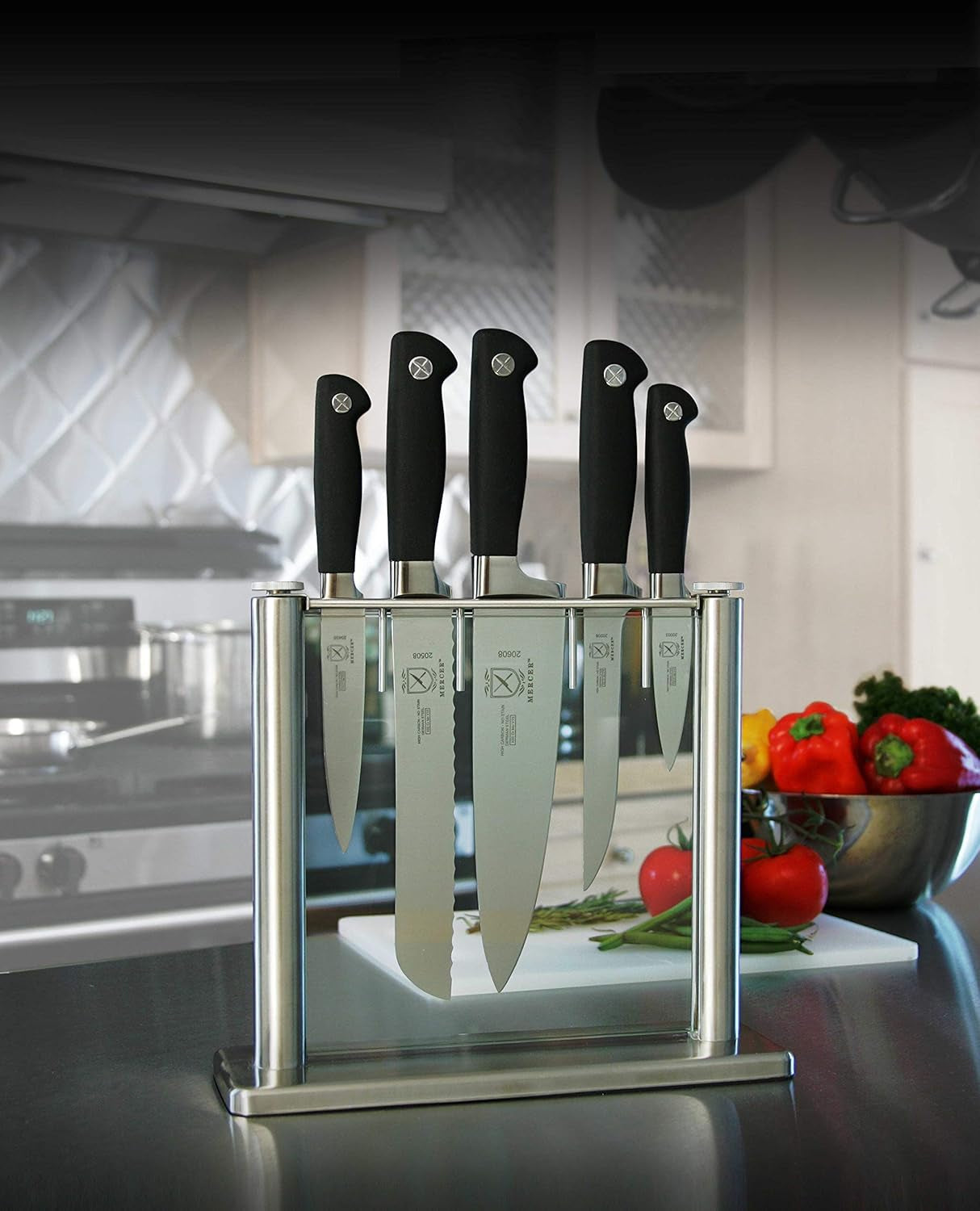 Mercer Culinary Genesis 6-Piece Knife Block Set