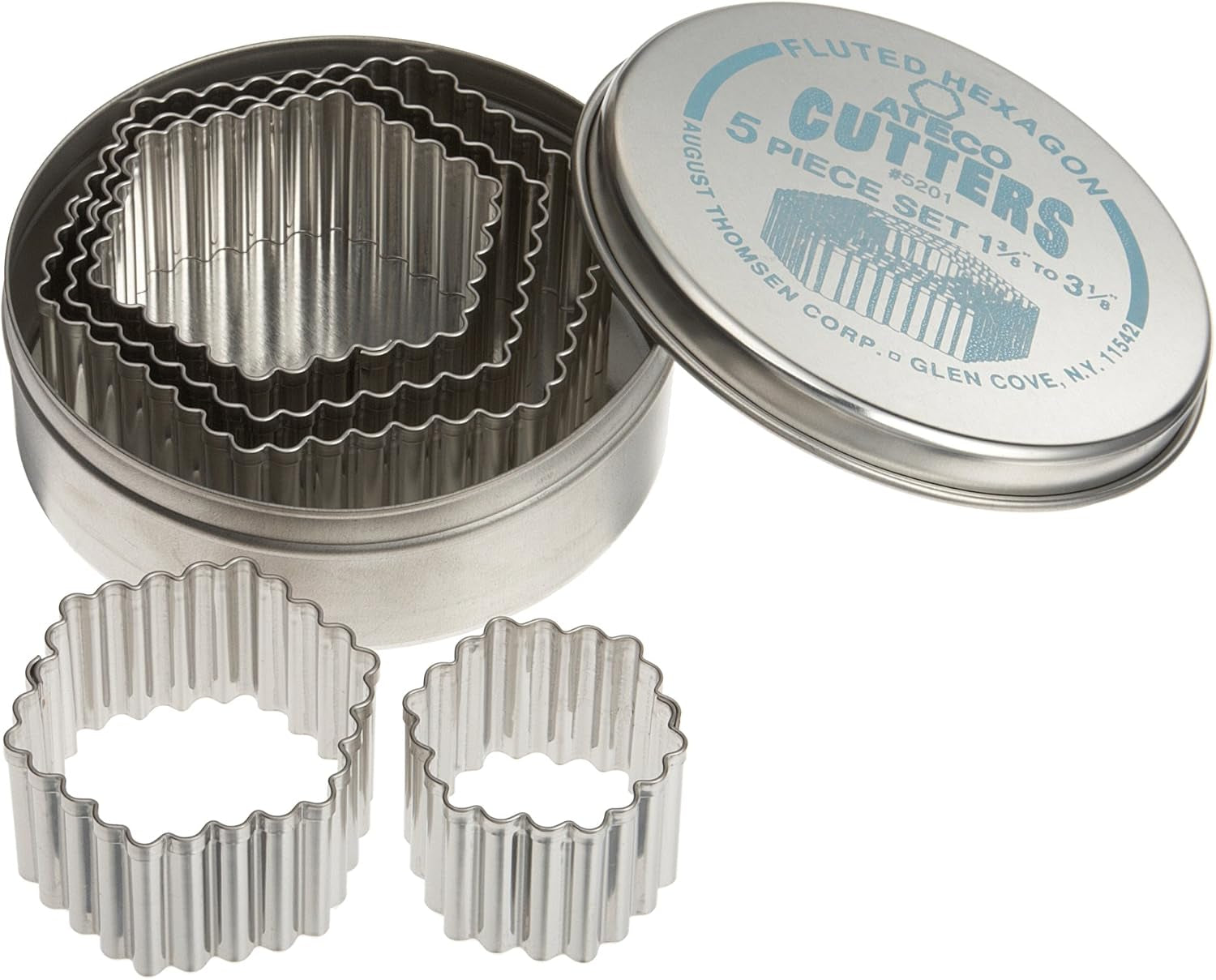 ateco-fluted-edge-round-cutters-in-graduated-sizes-stainless-steel-11-pc-set