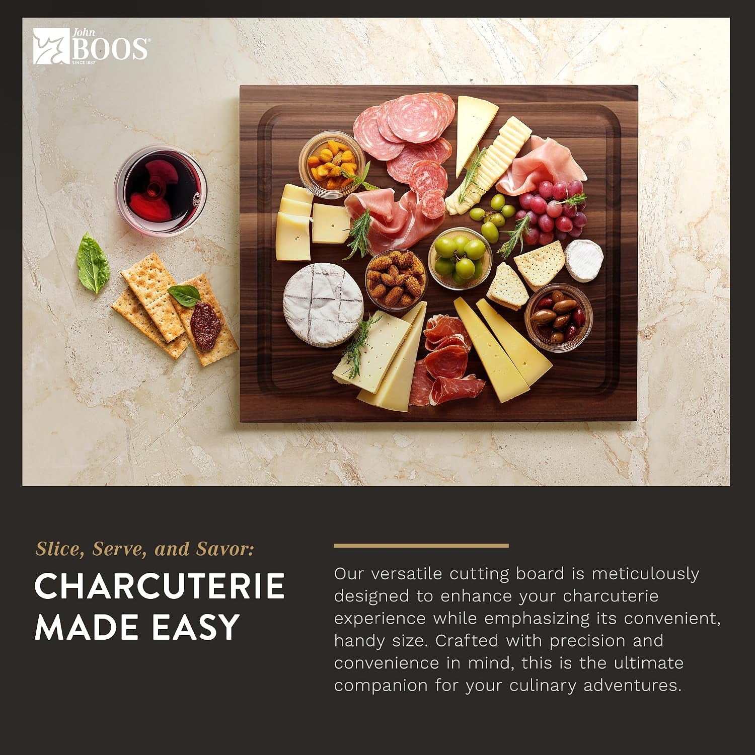 John Boos Block Walnut Reversible Cutting Board
