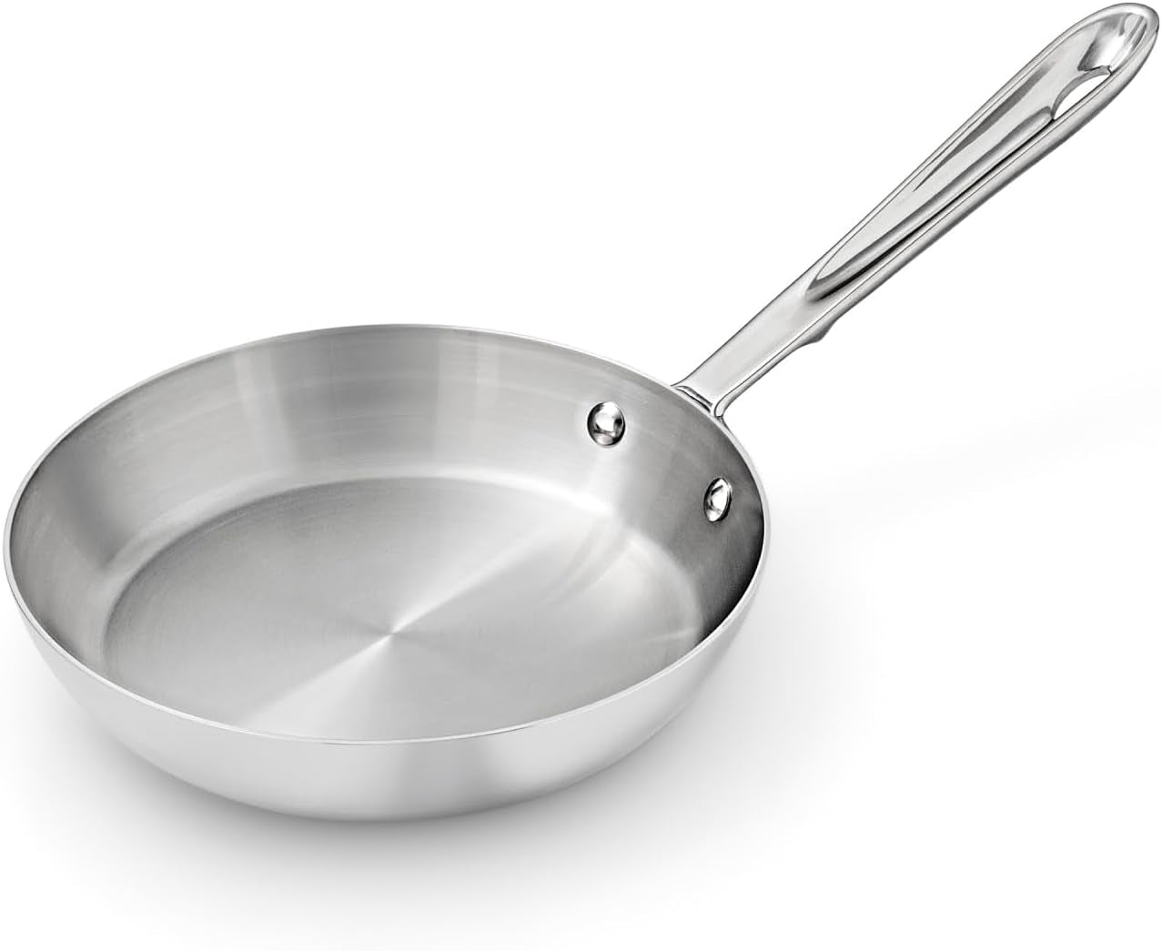All-Clad D3® Stainless Steel 12 inch Frying Pan- Made in the USA- The Original Bonded Professional Cookware- Oven Safe & Induction Compatible