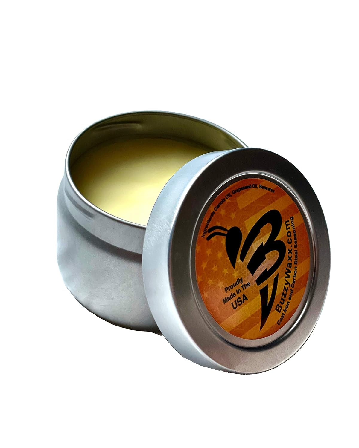 BuzzyWaxx Original Blend Cast Iron Seasoning Wax Mega Can 8 oz