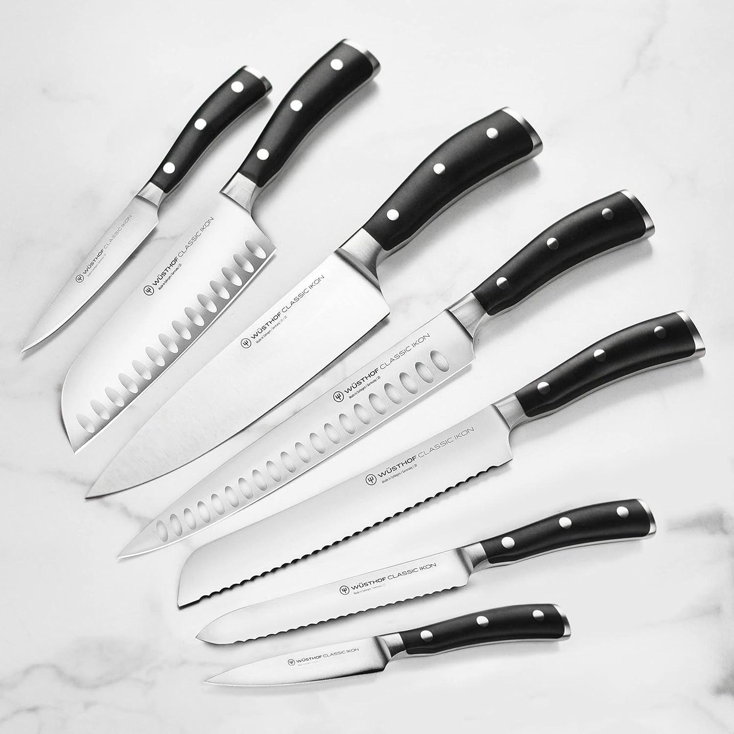 10 Piece Kitchen Knife Set with Acacia Block