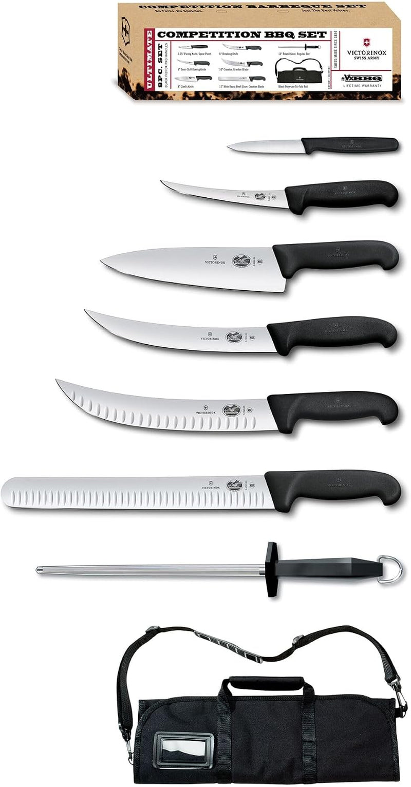 Victorinox Fibrox Pro 8-Piece Knife Roll Set