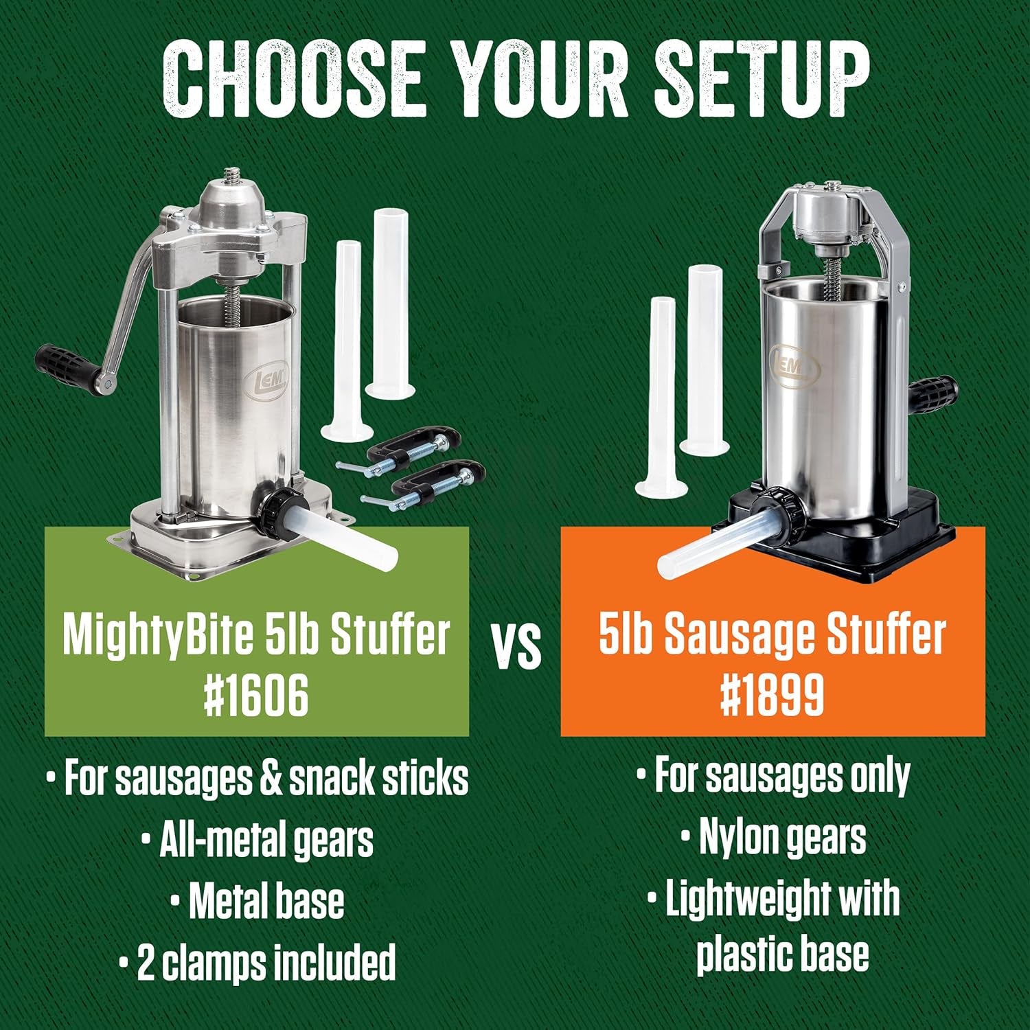 LEM #5 Vertical Sausage Stuffer 5 lb
