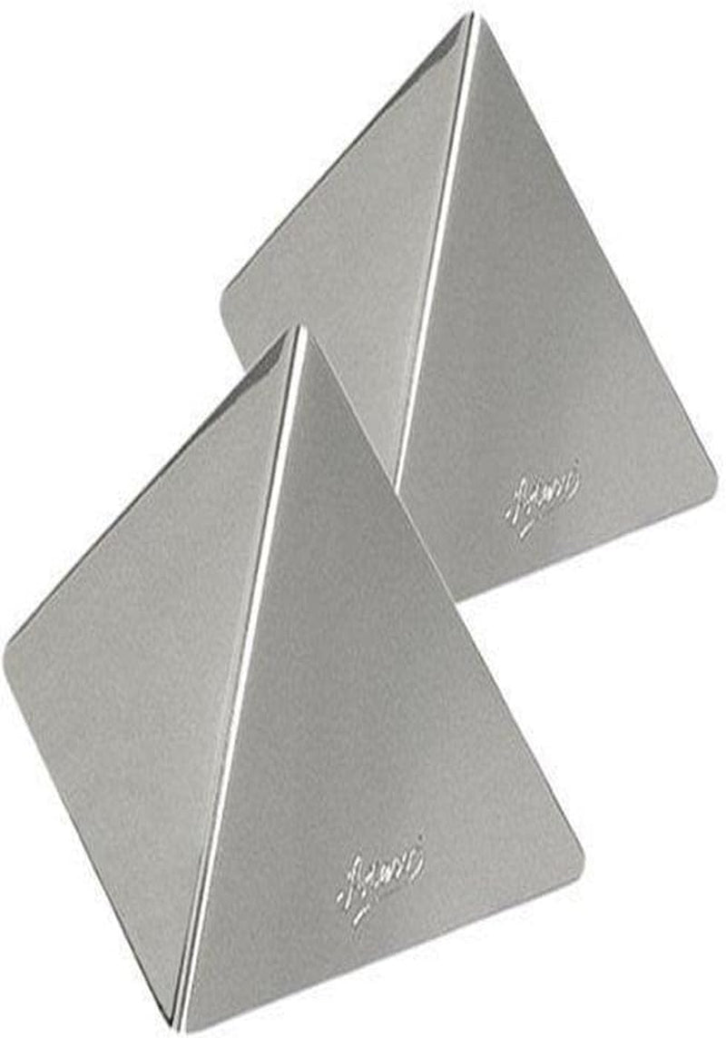 Ateco 4936 Stainless Steel Medium Pyramid Mold, Set of 2, 3.5 by 2.5-I