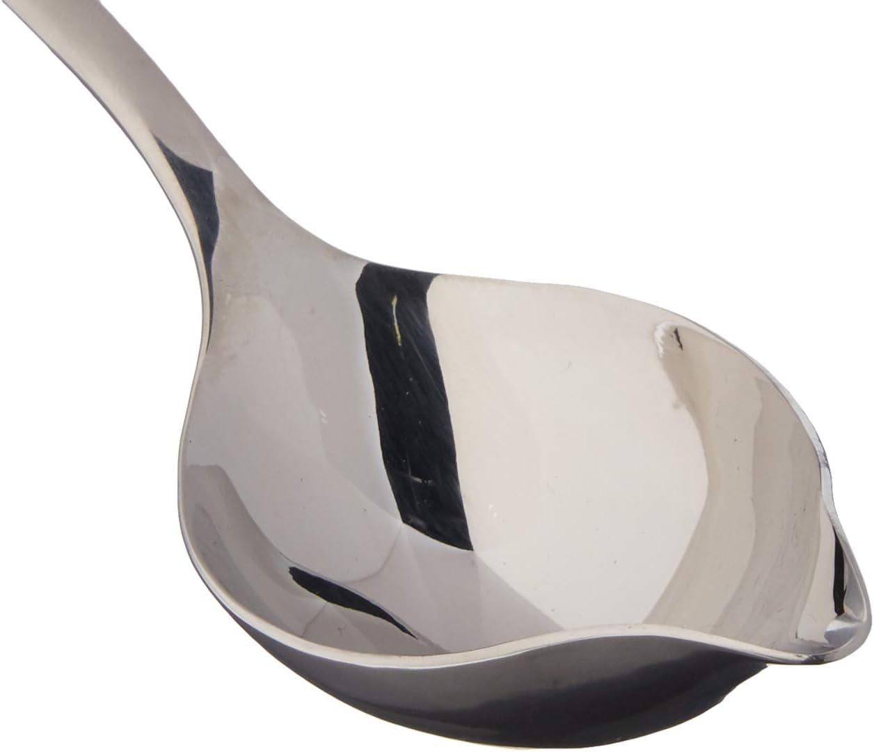 Mercer Culinary 18-8 Stainless Steel Saucier Spoon with Tapered Spout,