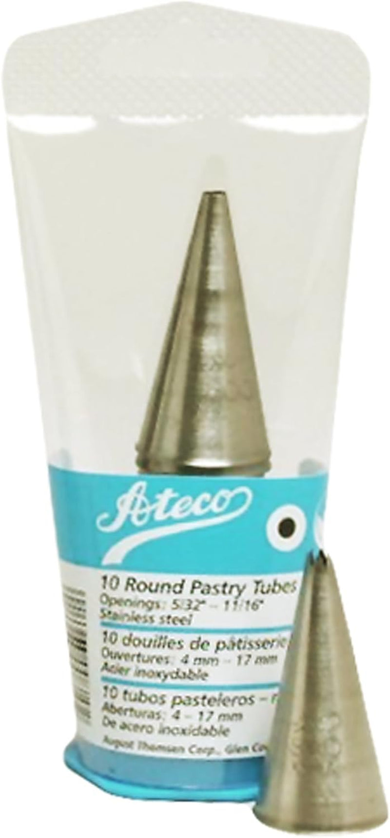 Ateco 810 10 Piece Plain Tube Set Sizes 0 to 9