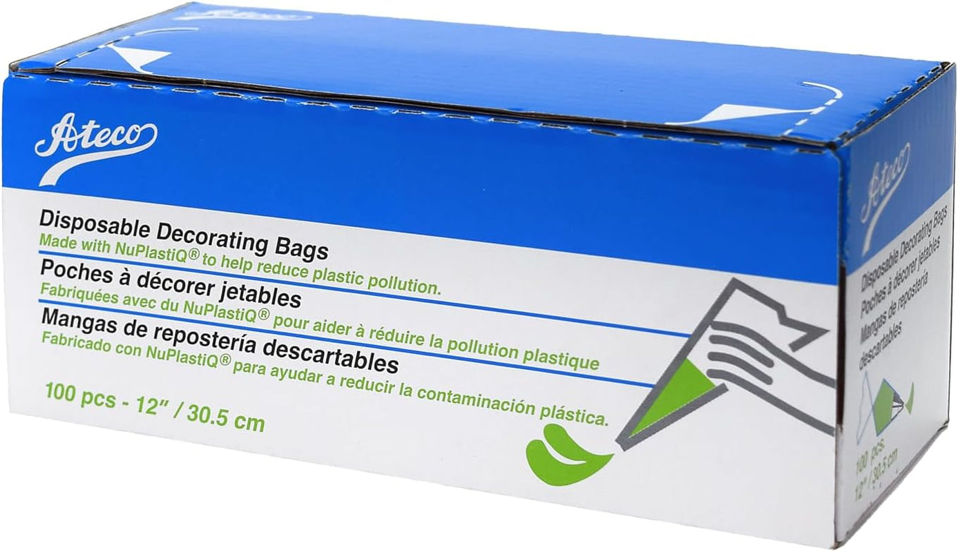 Ateco 4412 Plastic Disposable Piping and Cake Decorating Bags with NuP