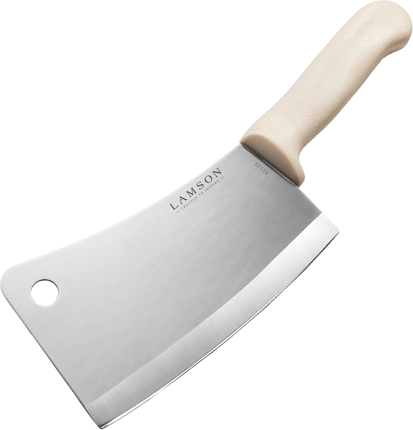 Lamson 7.25” Heavy Duty Meat Cleaver with Walnut Handle – High-Carbon 