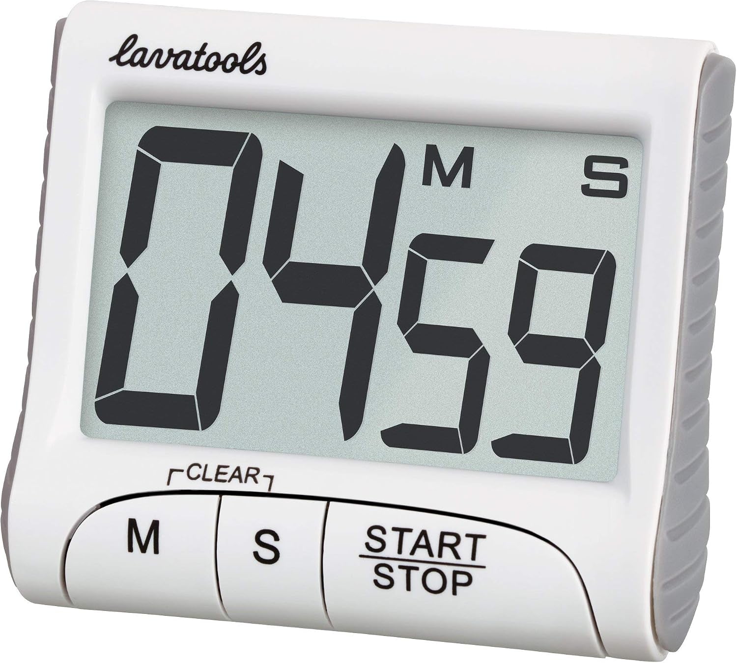 Lavatools KT1 Digital Kitchen Timer & Stopwatch, Large Display, Bold Digits, Simple Operation, Loud Alarm, Magnetic Kickstand for Cooking and Classroom