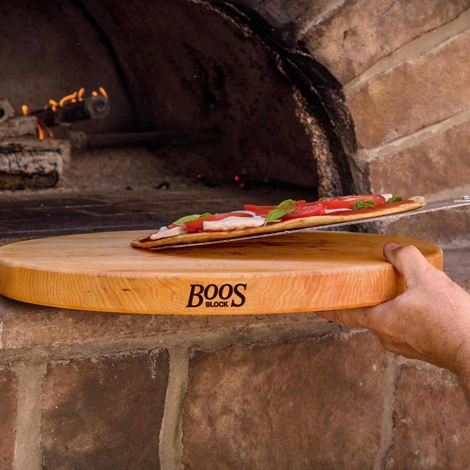 Round Maple Butcher Block Cutting Board