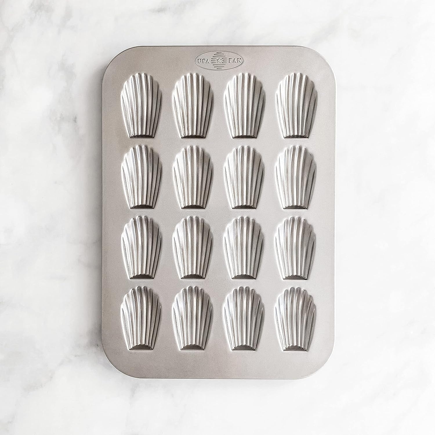 USA Pan Bakeware Nonstick Madeleine Pan, 16 Well