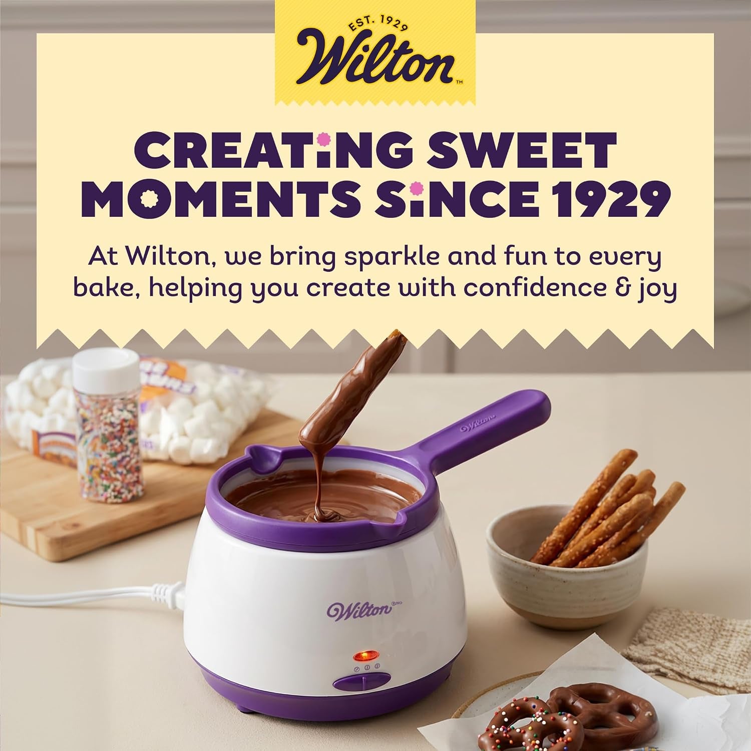 Wilton Candy Melts Candy Melting Pot - Melt Station for Chocolate & Fo