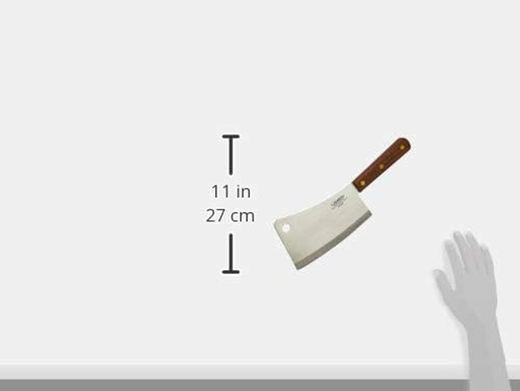 Lamson 7.25” Heavy Duty Meat Cleaver with Walnut Handle – High-Carbon 