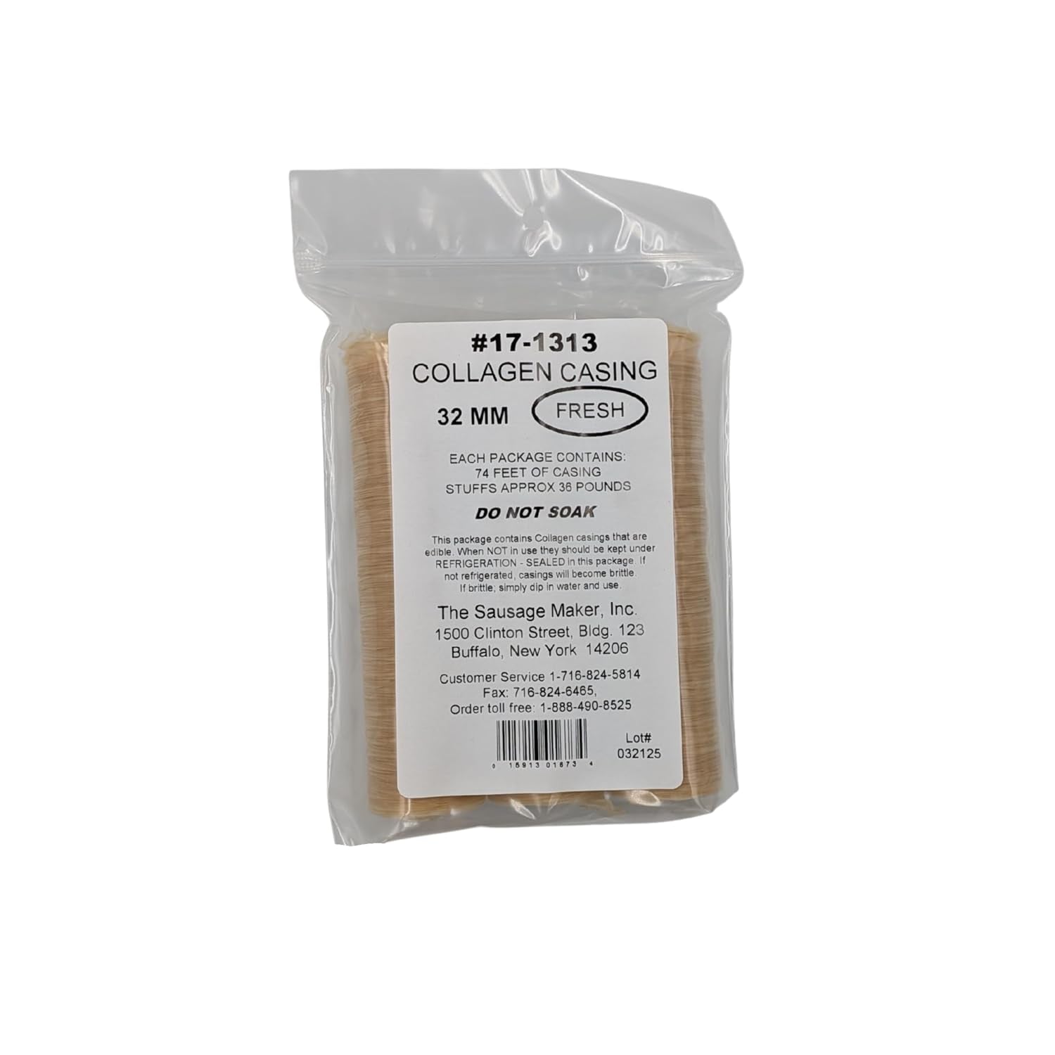 The Sausage Maker Weston Collagen Sausage Casings