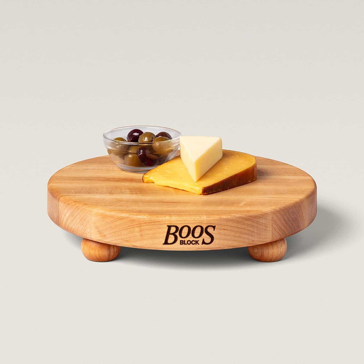 Round Maple Butcher Block Cutting Board