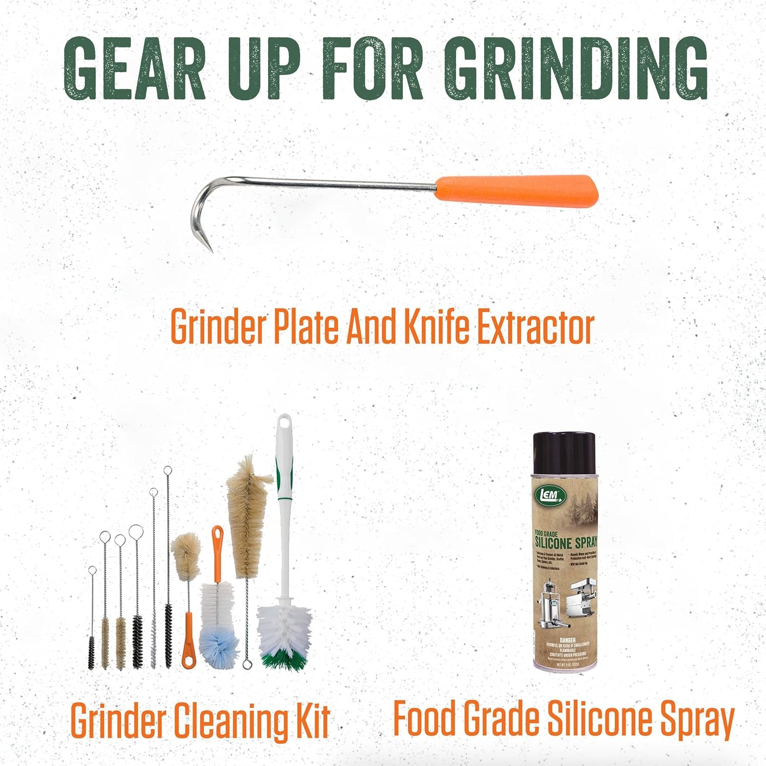 LEM Products #12 DualGrind Adapter, Stainless Steel Meat Grinder Attac