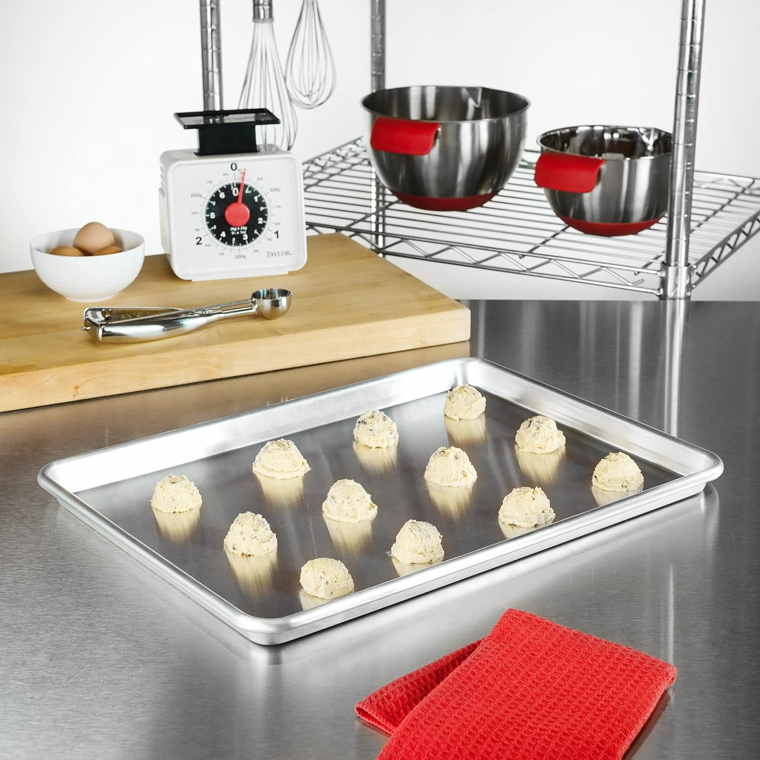 Fat Daddio's Natural Aluminum Half Sheet Pan, 2-Pack