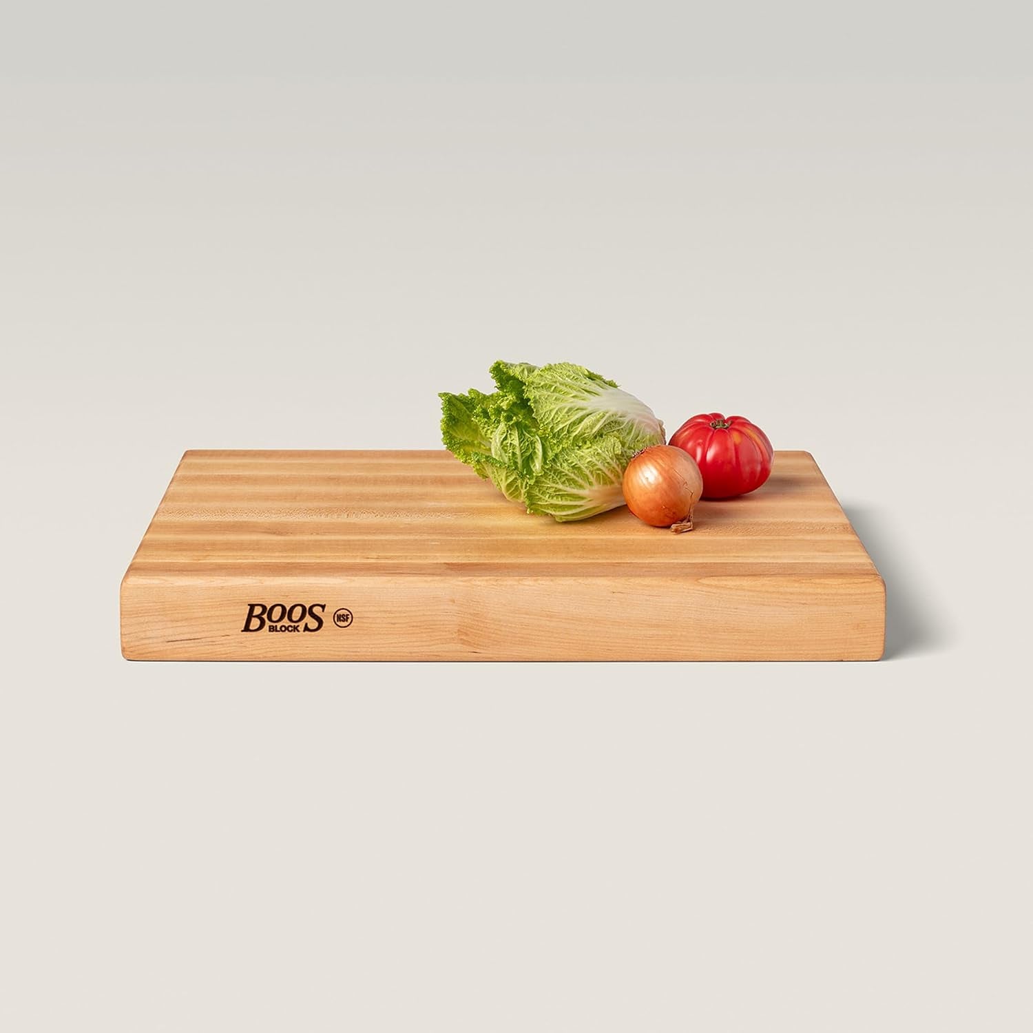 Large Reversible Maple Butcher Block Cutting Board