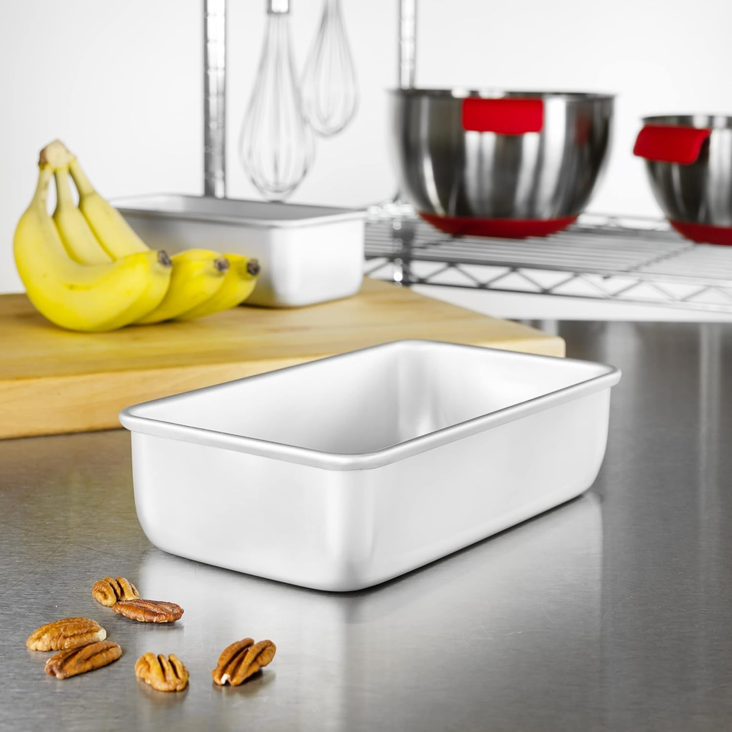 BP-5643 Anodized Aluminum Bread Loaf Pan, 9 X 5 X 2.5 Inch