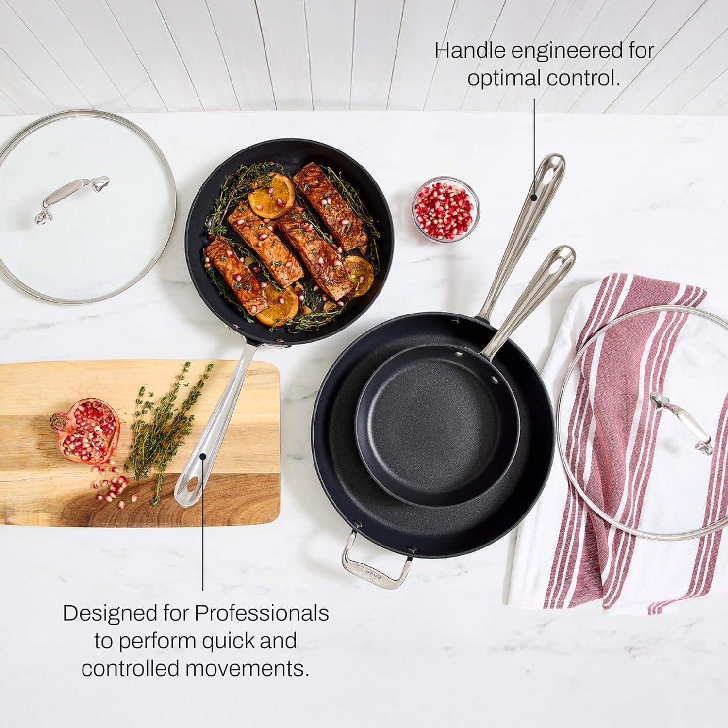 All-Clad HA1 Hard Anodized Nonstick Fry Pan 12 Inch Induction Oven Bro