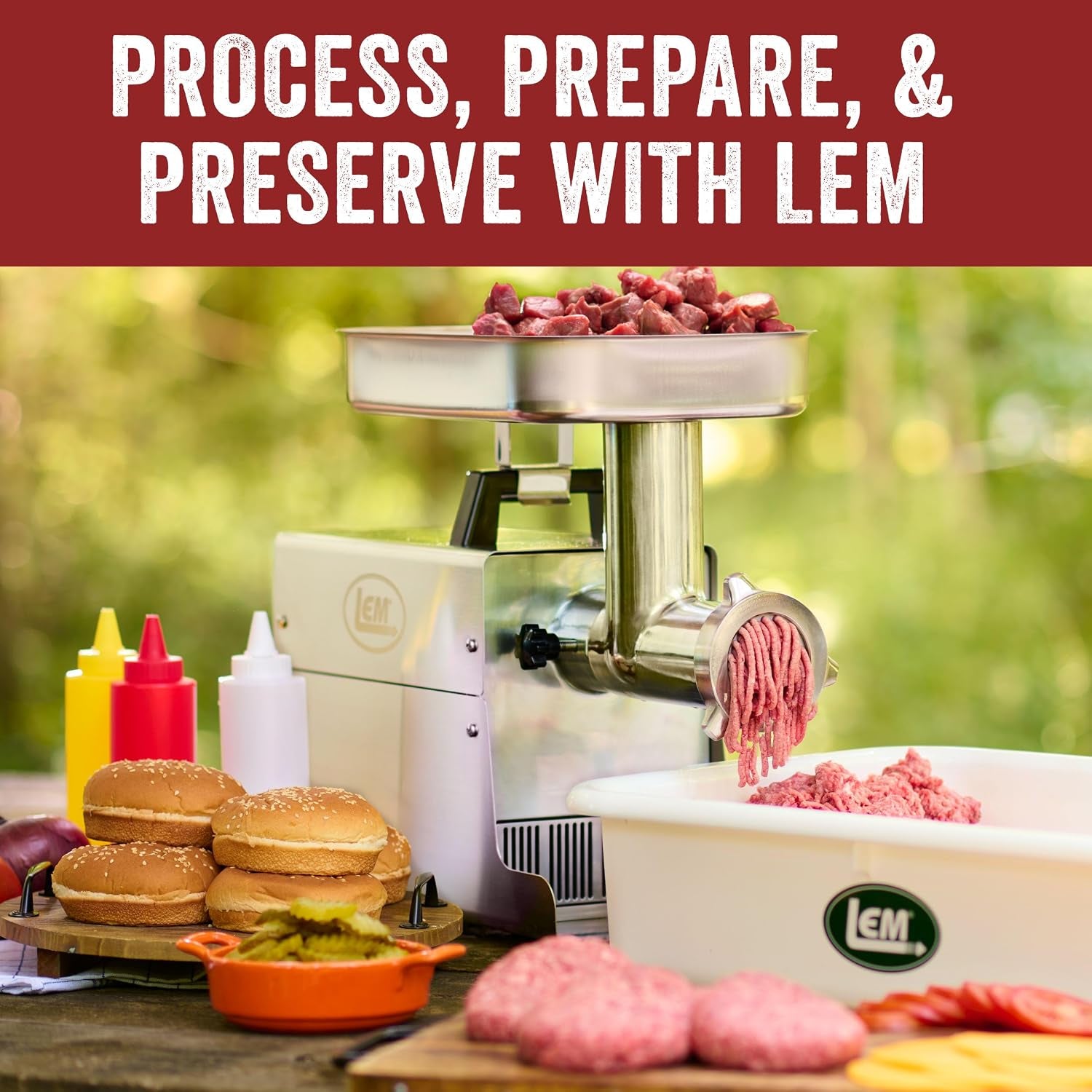 LEM #22 Big Bite Meat Grinder