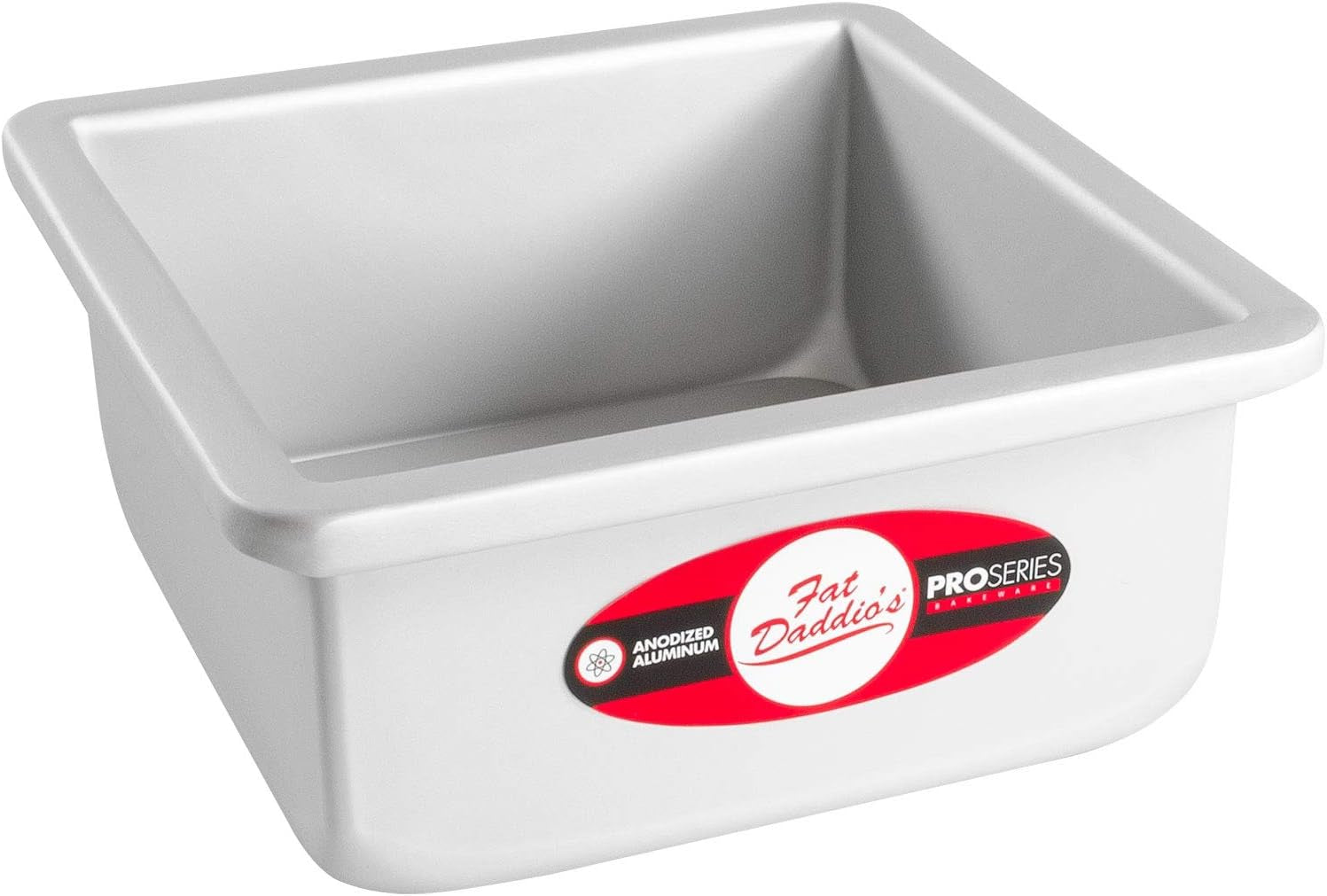 Fat Daddio's PSQCC-663 Removable Bottom Square Cake Pan, 6 x 6 x 3 Inc